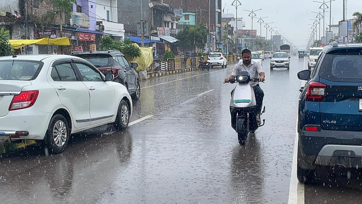 Relief from humidity due to heavy rain