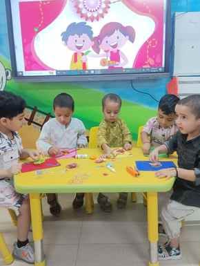 Talent shown in Rakhi making activity