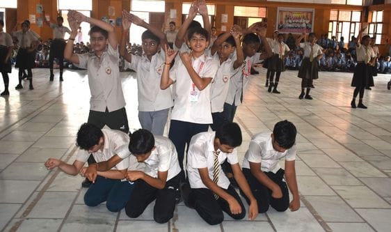 Cultural programs were practiced for Independence Day