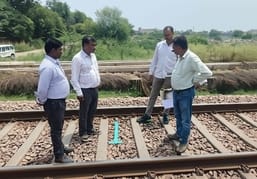 Demarcation done for construction of overbridge on railway track