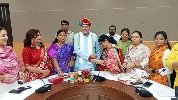 Rakhi tied to MLA