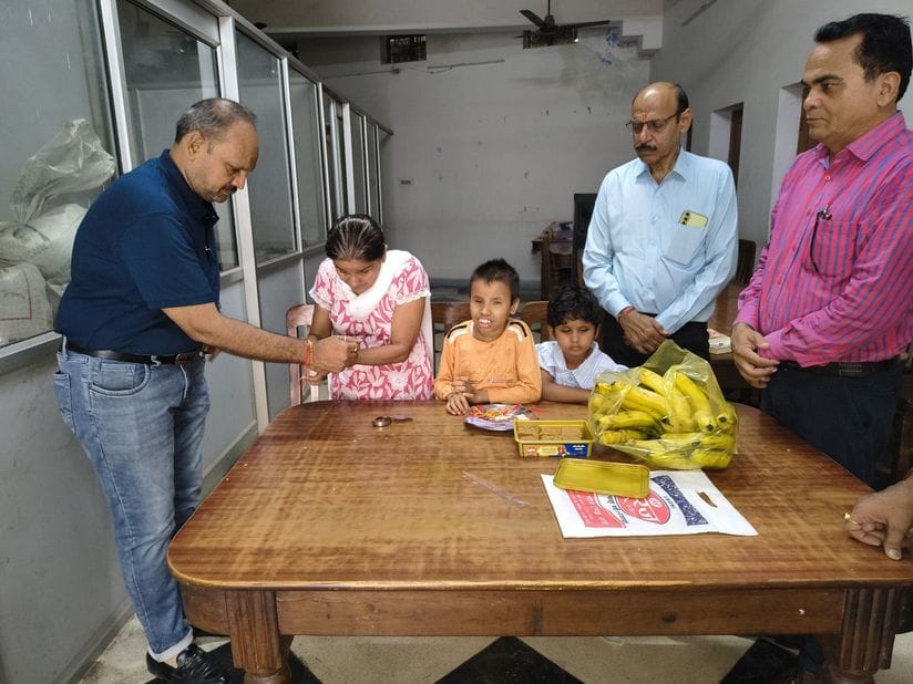 Bhavip members celebrated Rakshabandhan in the blind girls school