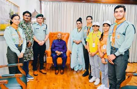 Cadets celebrated the festival with former President