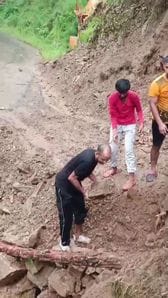 When the department did not arrive, the villagers opened the footpath by doing voluntary labour