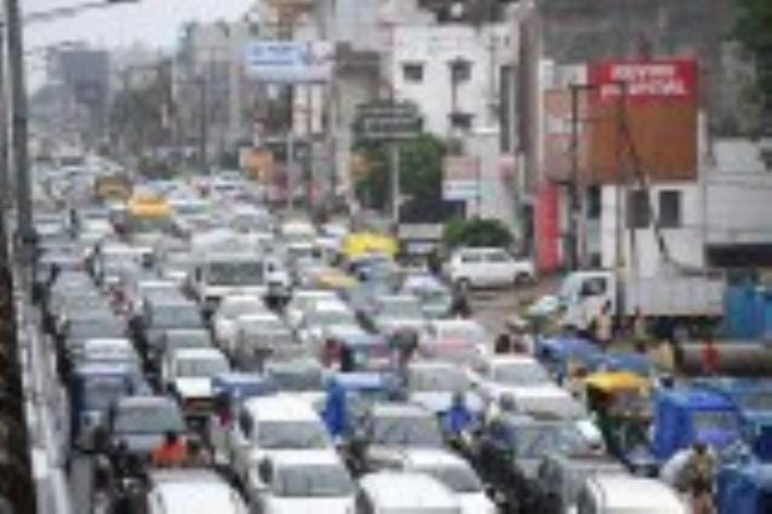 The city was jam packed due to rain and festival crowd