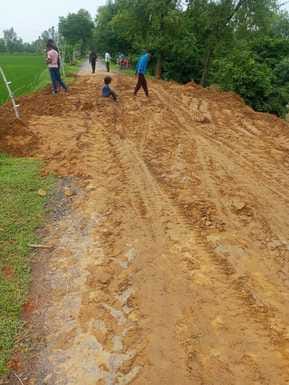 Traffic started after repair on the connecting road