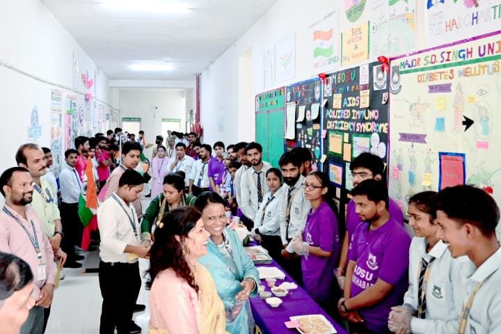 The importance of nutrition in treatment was explained by setting up a stall
