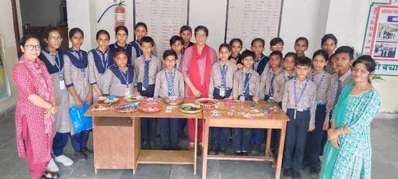 Skill shown in thali decoration competition