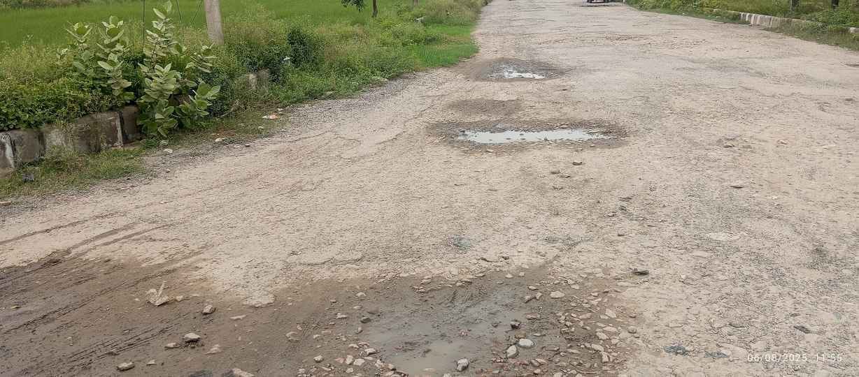 Road near civil hospital is in bad condition
