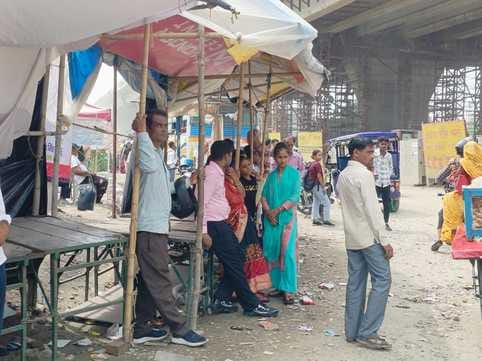 Waited for hours, when the bus arrived there was a rush to get a seat