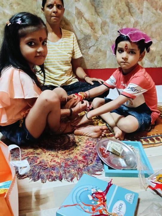 By tying Rakhi on the wrist of sisters, brothers took a pledge to protect them