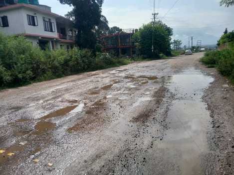Rain worsened the condition of Bhoranj roads