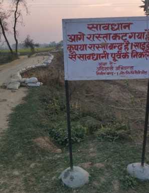 The culverts were broken, making the journey risky and a problem for the passersby