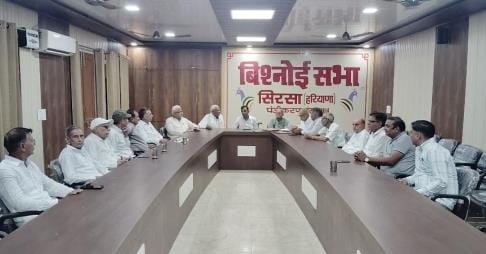 Discussion on the preparation of foundation day of Bishnoi Sabha