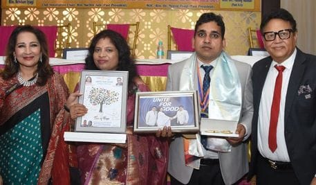 Pawan became the president of Rotary Club of Ganaur Central