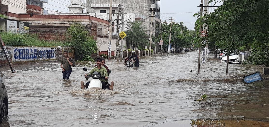 Record 112 mm rain wreaks havoc, city submerged
