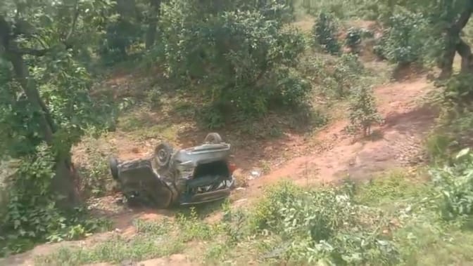 Car accident near Takhatpur on Umaria-Tala Road