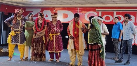 Artists performed live in Donkey's Baraat
