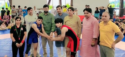 Sunny of Sonipat, Hansika of Hisar and Nisha of Rohtak won medals in wrestling