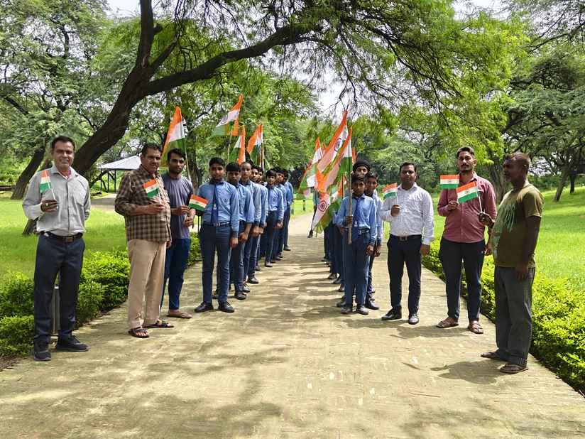 Every house's tricolor yatra started on Pandav mound