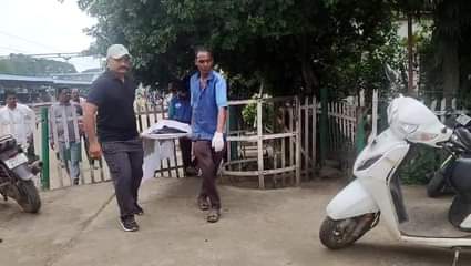 ट्रेन हादसे में व्यवसायी की मौत।