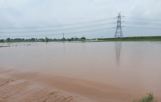The water level of Markanda increased, the villagers and the administration kept a strict vigil