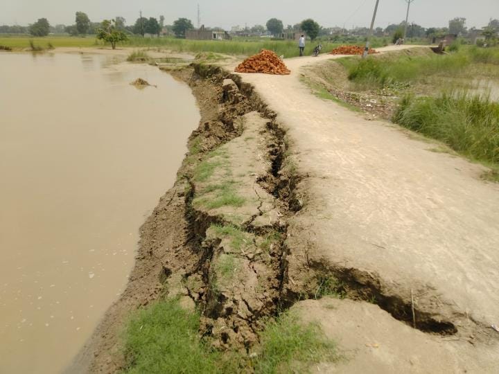 Decreased water level of Rapti brought relief to villagers