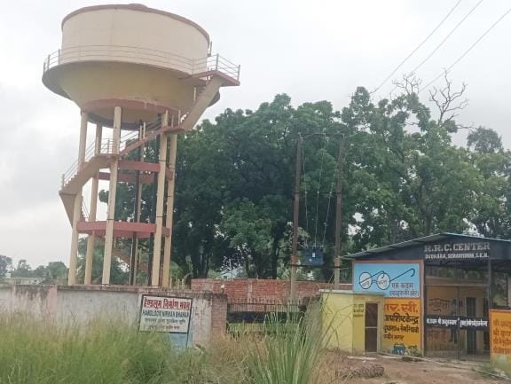 Water tank constructed at a cost of two crores still without water even after four years