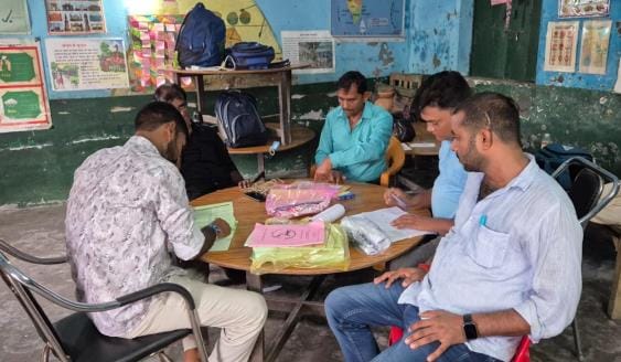 Voting today, polling parties reached booths