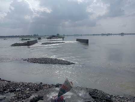 After decreasing for two days, the water level of Ganga increased again