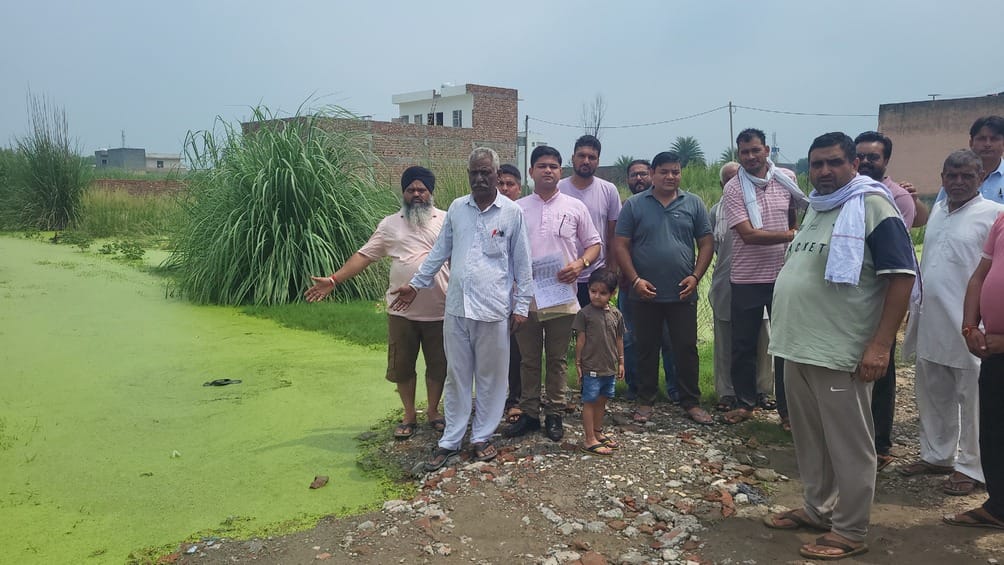Potholes on Saha's main road, waterlogging in colonies
