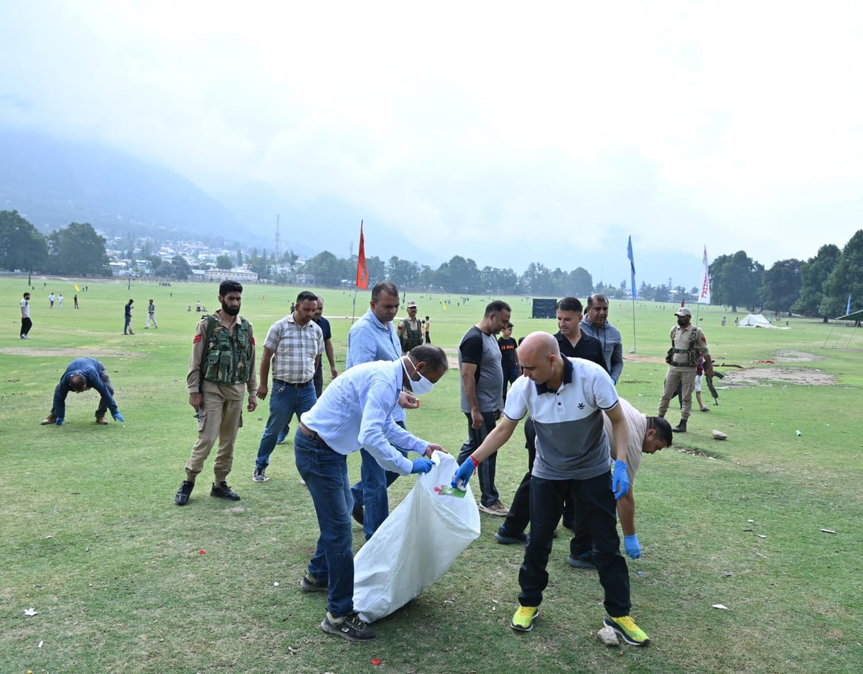 Kishtwar, Cleanness Drive, Chogan Ground, DC Pankaj Kumar Sharma