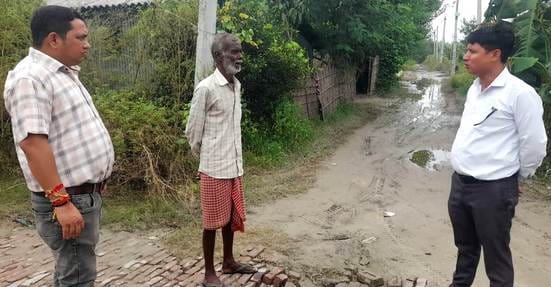 CHC in-charge took stock of the Khadar area