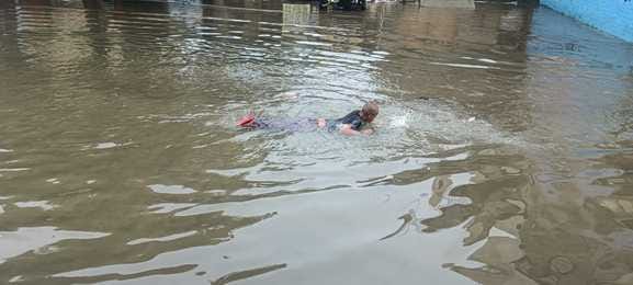 Moti Mandi turned into a lake