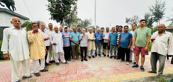 Foundation day of 108 feet high national flag celebrated