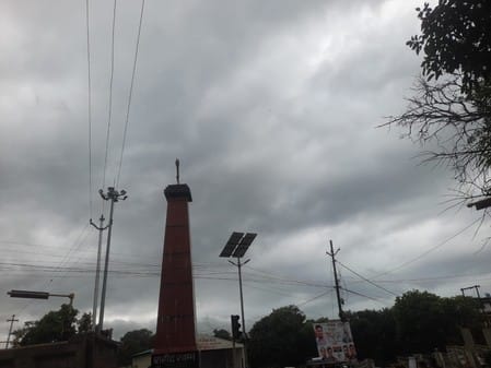 Temperature dropped due to drizzle... got relief from the heat
