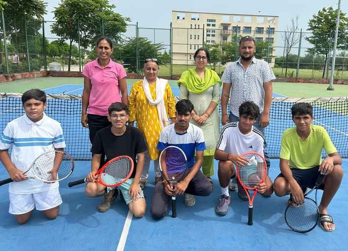 Pratik Sheoran and Divya Malik were the top in tennis