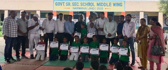 Children of Harnampura will represent Narwana at the district level