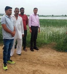 SDM visited to drain out the waterlogging