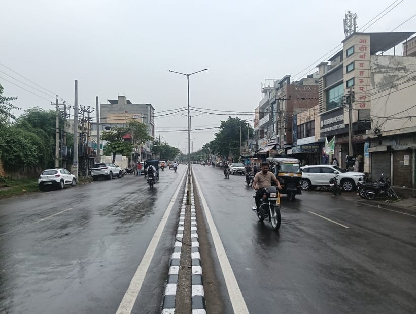 Weather changed, rains occurred intermittently; Relief from heat