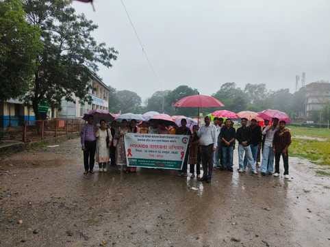 Awareness was created on TB by organizing a rally