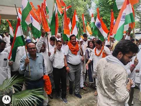 Tricolour procession taken out to pay homage to the martyrs