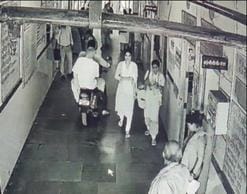 A young man reached the X-ray room with his injured father on a bike