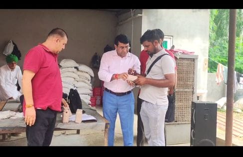 Food Safety Officer took four samples of Ghevar