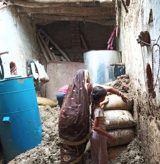 80 kutcha houses collapsed in 25 villages due to rain