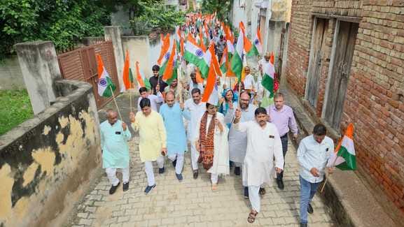 A wave of patriotism surged in the Tiranga Yatra
