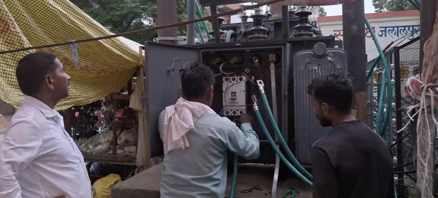 Power supply was disrupted for several hours due to wire breakage and technical fault