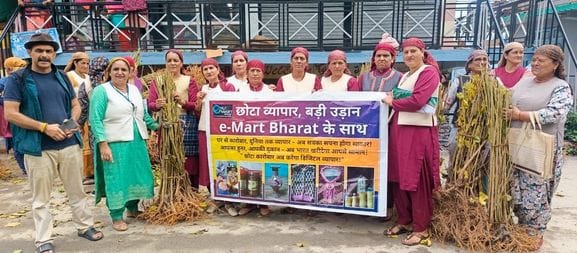E Mart India distributed mulberry saplings in Nithar