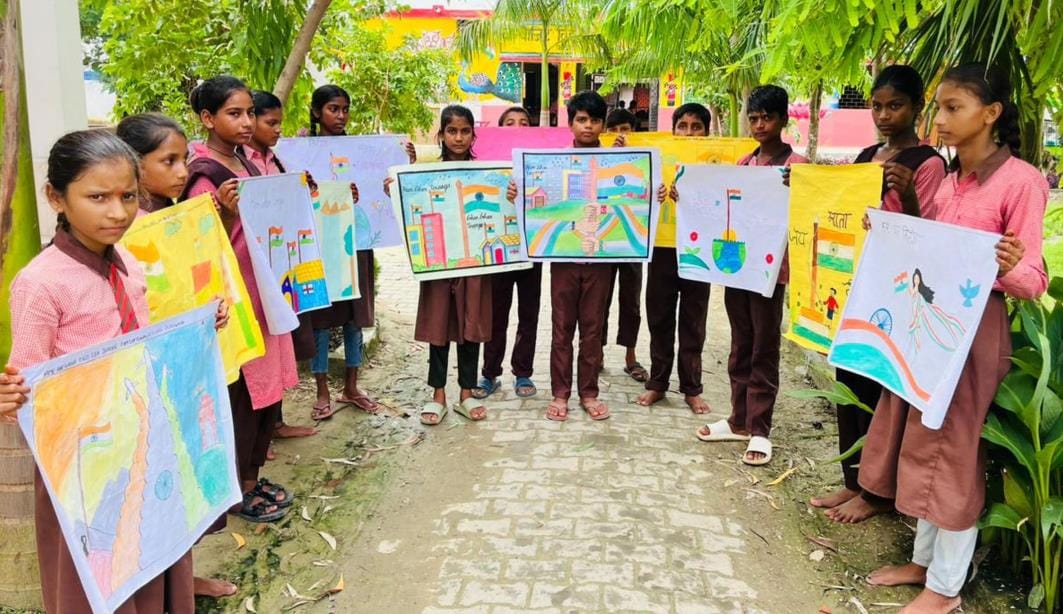 Aryan and Archana first in painting