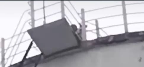 Tubewell operator climbed on water tank as he did not get salary
